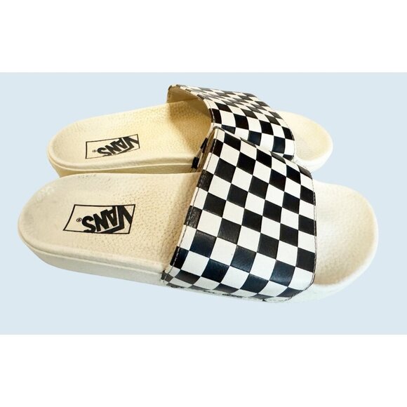 VANS Classic Checkered Slip On Sandals Slides Size 7 - Picture 5 of 8